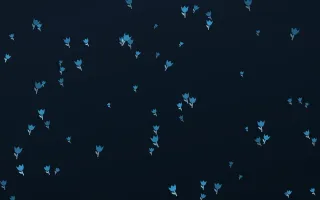Ocean Ink Tulips II — dark blue floral background, variation II