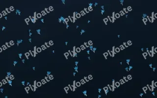 Ocean Ink Tulips II — dark blue floral background, variation II