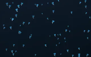 Ocean Ink Tulips III — dark blue floral background, variation III