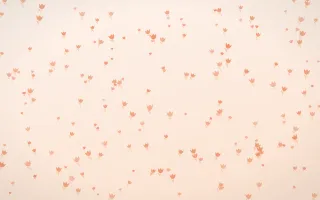 Peach Fuzz Tulips Dense — light orange and white floral background