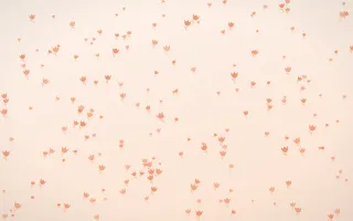 Peach Fuzz Tulips Dense II — light orange and white floral background, variation II