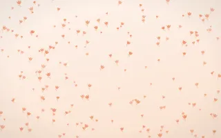 Peach Fuzz Tulips Dense III — light orange and white floral background, variation III