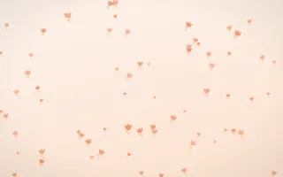 Peach Fuzz Tulips III — light orange and white floral background, variation III