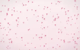 Rosewater Tulips Dense II — light pink and white floral background, variation II