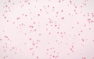 Rosewater Tulips Dense III — light pink and white floral background, variation III