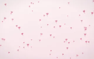 Rosewater Tulips II — light pink and white floral background, variation II