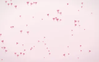 Rosewater Tulips III — light pink and white floral background, variation III
