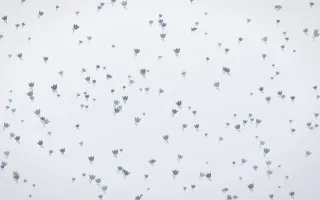 Slate Mist Tulips Dense — light blue and white floral background