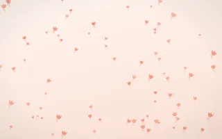 Sorbet Tulips III — light red, orange and white floral background, variation III
