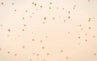 Sunset Pop Tulips II — light orange and beige floral background, variation II