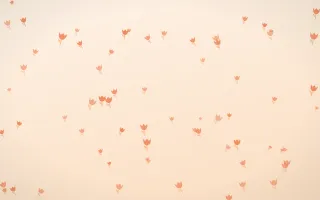 Sunset Pop Tulips III — light orange and beige floral background, variation III