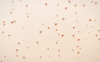 Terracotta Tulips II — light orange and beige floral background, variation II