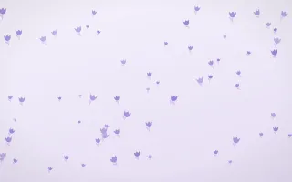 Wisteria Tulips III — light purple and white floral background, variation III