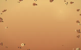 Autumn Glow Flower Border — colourful orange, brown and grey flower border background