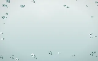Coastal Mist Flower Border II — light white and teal flower border background, variation II