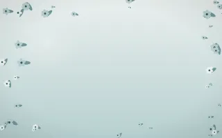 Coastal Mist Flower Border IV — light white and teal flower border background, variation IV