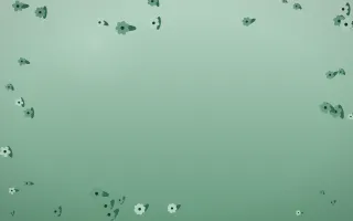 Emerald Mist Flower Border II — dark green flower border background, variation II