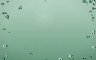 Emerald Mist Flower Border III — dark green flower border background, variation III