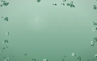Emerald Mist Flower Border IX — dark green flower border background, variation IX