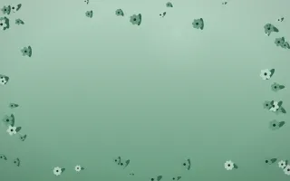 Emerald Mist Flower Border VII — dark green flower border background, variation VII