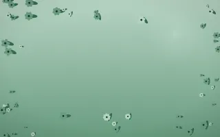 Emerald Mist Flower Border VIII — dark green flower border background, variation VIII