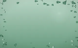 Emerald Mist Flower Border XI — dark green flower border background, variation XI