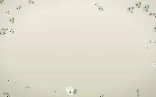 First Light Flower Border — light beige and green flower border background