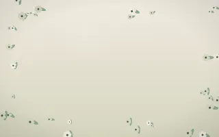 First Light Flower Border II — light beige and green flower border background, variation II