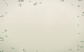 First Light Flower Border III — light beige and green flower border background, variation III