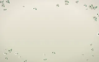 First Light Flower Border IV — light beige and green flower border background, variation IV