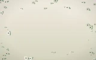 First Light Flower Border VII — light beige and green flower border background, variation VII