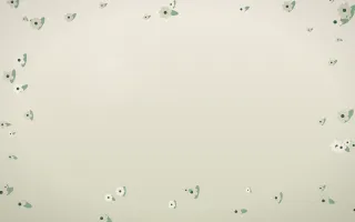 First Light Flower Border VIII — light beige and green flower border background, variation VIII