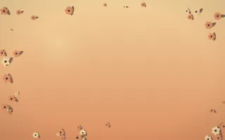 Golden Hour Flower Border VI — colourful orange and pink flower border background, variation VI