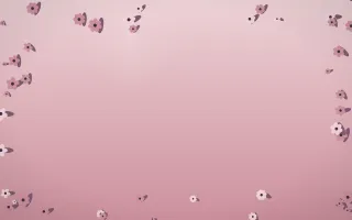 Rose Dusk Flower Border VI — colourful red, pink and purple flower border background, variation VI