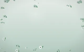 Spring Rain Flower Border — light white and green flower border background