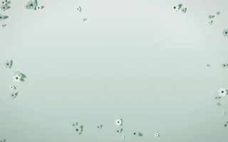 Spring Rain Flower Border III — light white and green flower border background, variation III