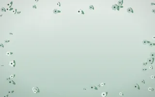 Spring Rain Flower Border X — light white and green flower border background, variation X