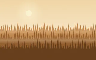 Autumn Wood — light beige, orange and brown forest background