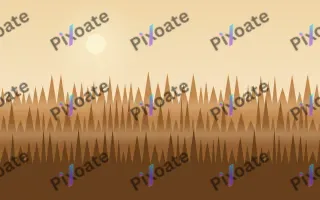 Autumn Wood II — light beige, orange and brown forest background, variation II
