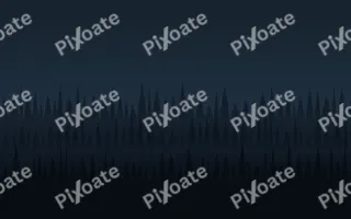 Blue Spruce Night II — dark blue and black forest background, variation II