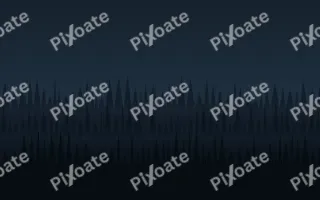 Blue Spruce Night III — dark blue and black forest background, variation III