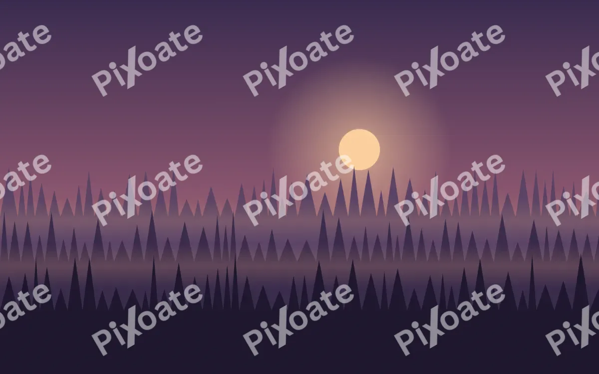 Dusk Timber — dark purple forest background