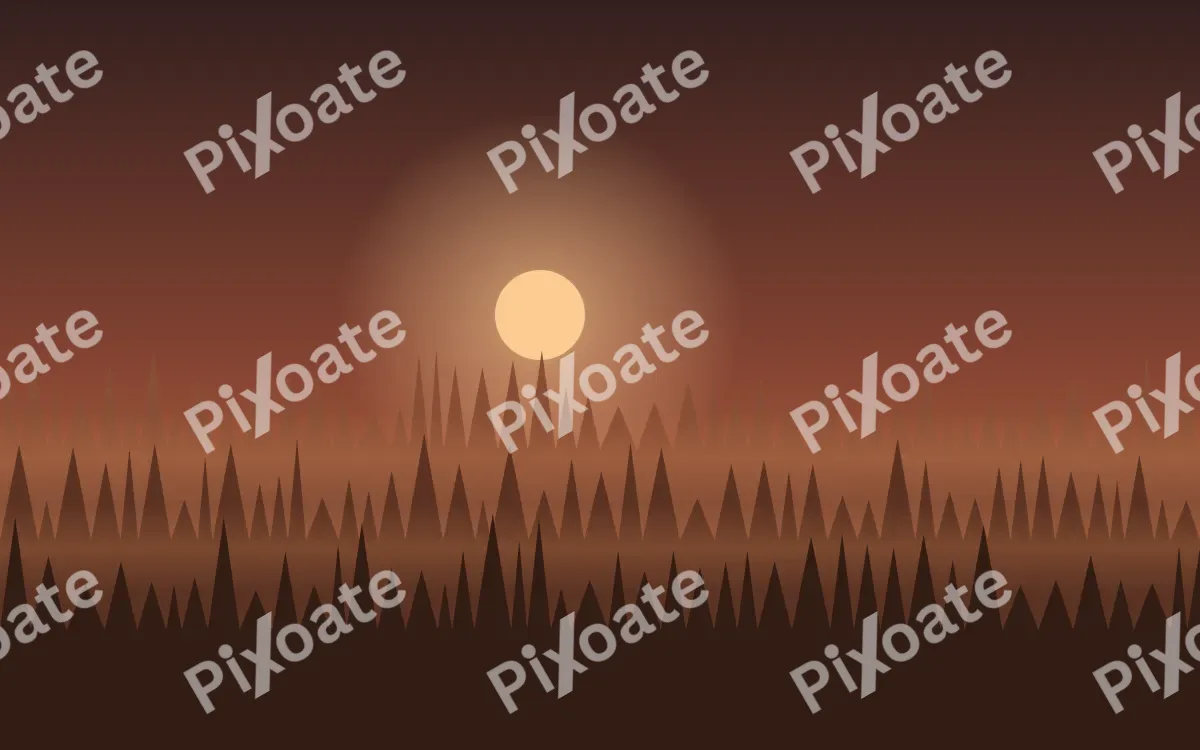 Ember Woodline — dark red and brown forest background