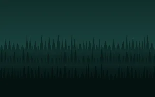 Emerald Twilight — dark teal and black forest background