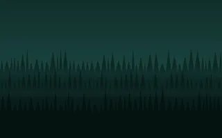 Emerald Twilight II — dark teal and black forest background, variation II