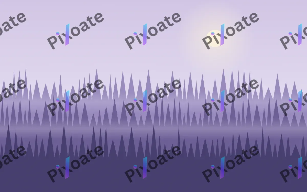 Lavender Forest Dawn — light purple and blue forest background