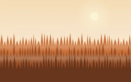 Maple Fire Wood — light beige, orange and brown forest background