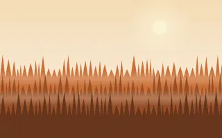 Maple Fire Wood III — light beige, orange and brown forest background, variation III