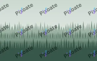 Misty Fir Morning III — light grey and green forest background, variation III