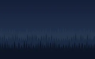 Night Forest — dark blue and black forest background